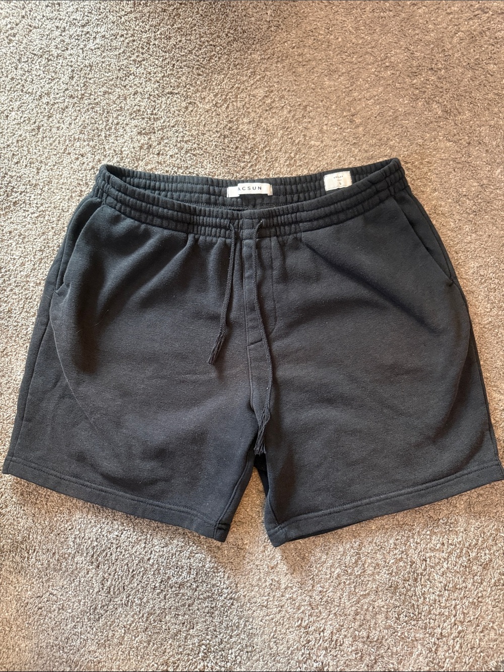 PacSun Black Men's Athletic Fleece Shorts